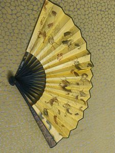 Vintage Chinese Calligraphy Folding Fan