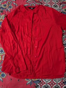 Vibrant Red Ethnic Blouse