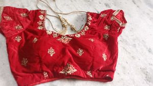 Embroidered Red Lehenga Choli Set