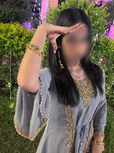Grey Embroidered Kurta Set