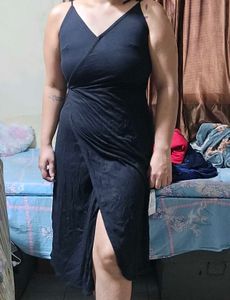 Black Spaghetti Strap Maxi Dress