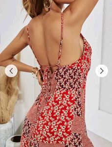 Patchwork Floral Midi Dress