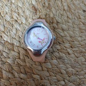 Titan Zoop Pink Butterfly Watch Dial for Kids