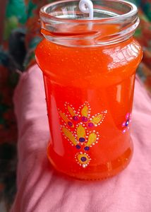Orange Colour Candle 😍