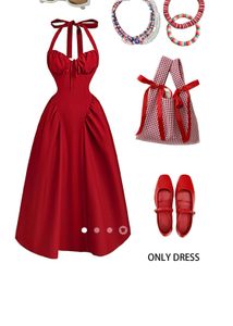 Savana Vibrant Red Halter Maxi Dress