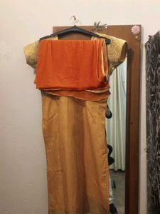 Elegant Gold Kurta with Dupatta