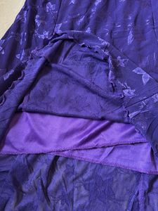 Elegant Purple Floral Dress