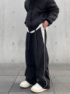 Black Contrast Piping Detail Trackpants