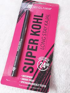 MyGlamm Super Kohl Long Stay Kajal - Black | Matte