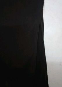 Chic Brown Twist-Front Midi Dress