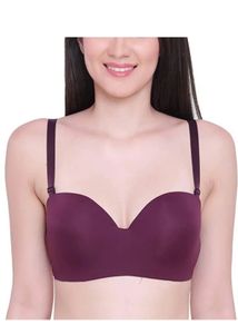 Plum Strapless Padded Bra