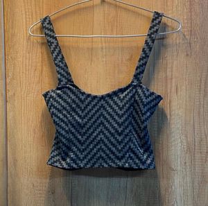 Stylish Chevron Crop Top