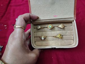 Assorted Vintage Gold-Tone Rings