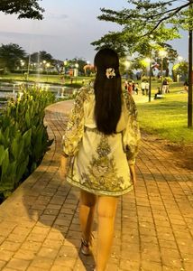 Boho Paisley Print Mini Dress