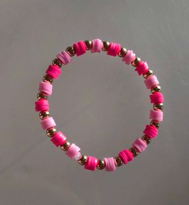 Cute Pink Beaded Bracelet