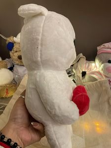 Cute Bunny Plush with Heart Free Bag
