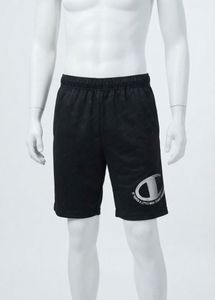 Champion Men's Black Logo Shorts