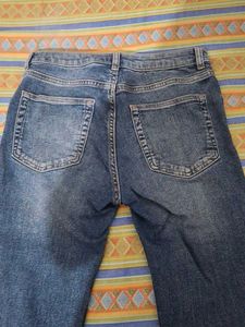 Stylish Flared Blue Jeans