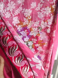 Beautiful Pink Saree