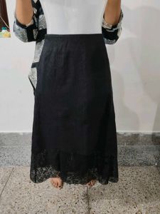 Ming Wei Black Midi Skirt | Size M