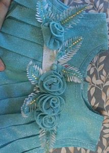 Sky Blue Long Frock