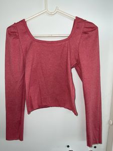 Pink & Grey Casual Top