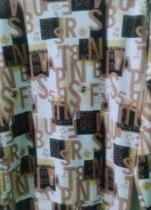 Graphic Print Quarter Zip Long Sleeve Top