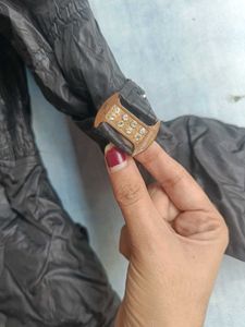 Stylish Black Padded Coat with Hood