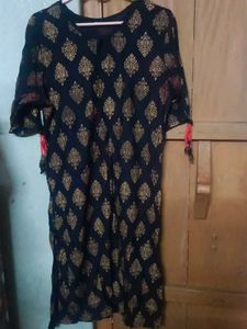 Vibrant Pink ,black and blue Sequined Kurta
