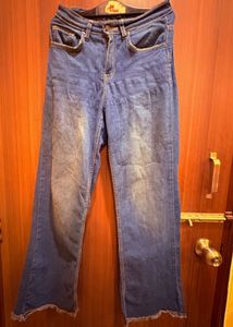 AND Blue Denim Flare Jeans