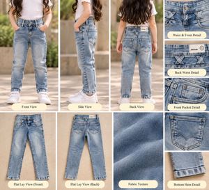 Distressed Wash Jeans