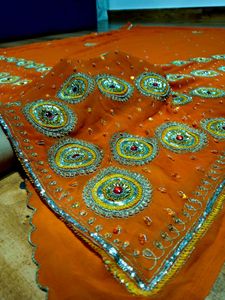 SALE!! heavy handwork  saree