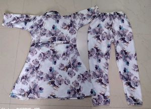 Today Offer Floral Print Pajama Set,🥰