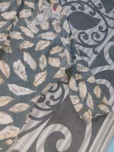 Stylish Leaf Print Kurta