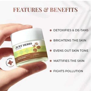 Just Herbs Brightening Face Mask with Vitamin C