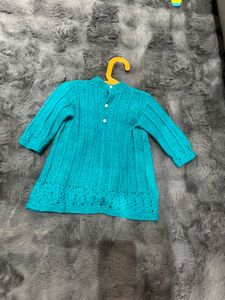 2 Cute Knitted Baby Dresses