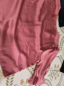 Elegant Pink Button-Up Blouse