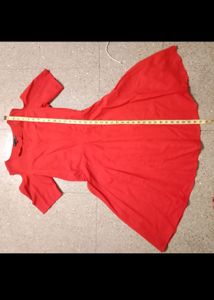 Flash ⚡Sale ❤️Cold Shoulder Flared Red Dress