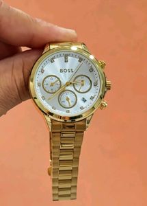 Elegant Gold BOSS Watch