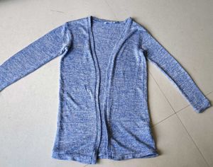 Blue Knit Cardigan