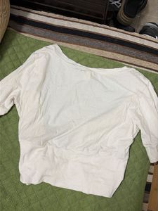 White Cropped Cardigan