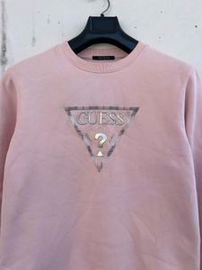 Guess Pink Logo Sweatshirt