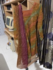 Stylish Printed Kurta Set with Dupatta