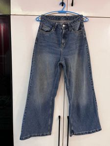 High-Waisted Wide Leg Jeans