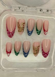 NAVRATRI SPECIAL Handmade Press-On Nails