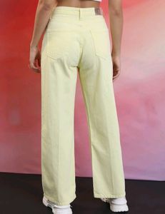 Zara Lemon Green Jeans