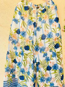 Bohemian Floral Print Palazzo Pants