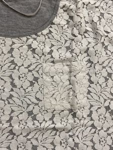 Only Lace Detail Tee