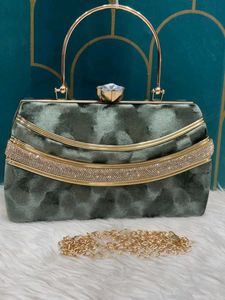 Traditional Bridal Weddings Clutch Sling Bag._