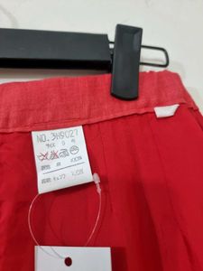 Red Midi Skirt